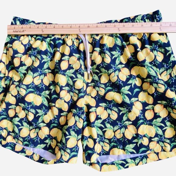 Weworewhat Lemon Print  Swim Trunks Drawstring Pockets Men’s XL - Picture 7 of 8